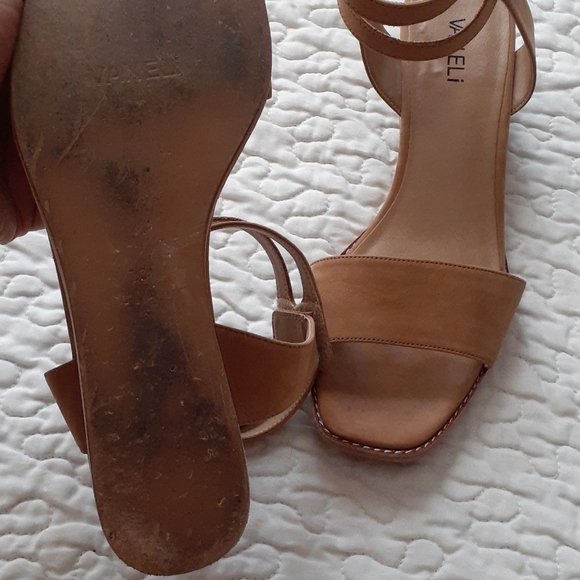 VANELI double ankle strap suede casual tan sandals - Picture 3 of 8
